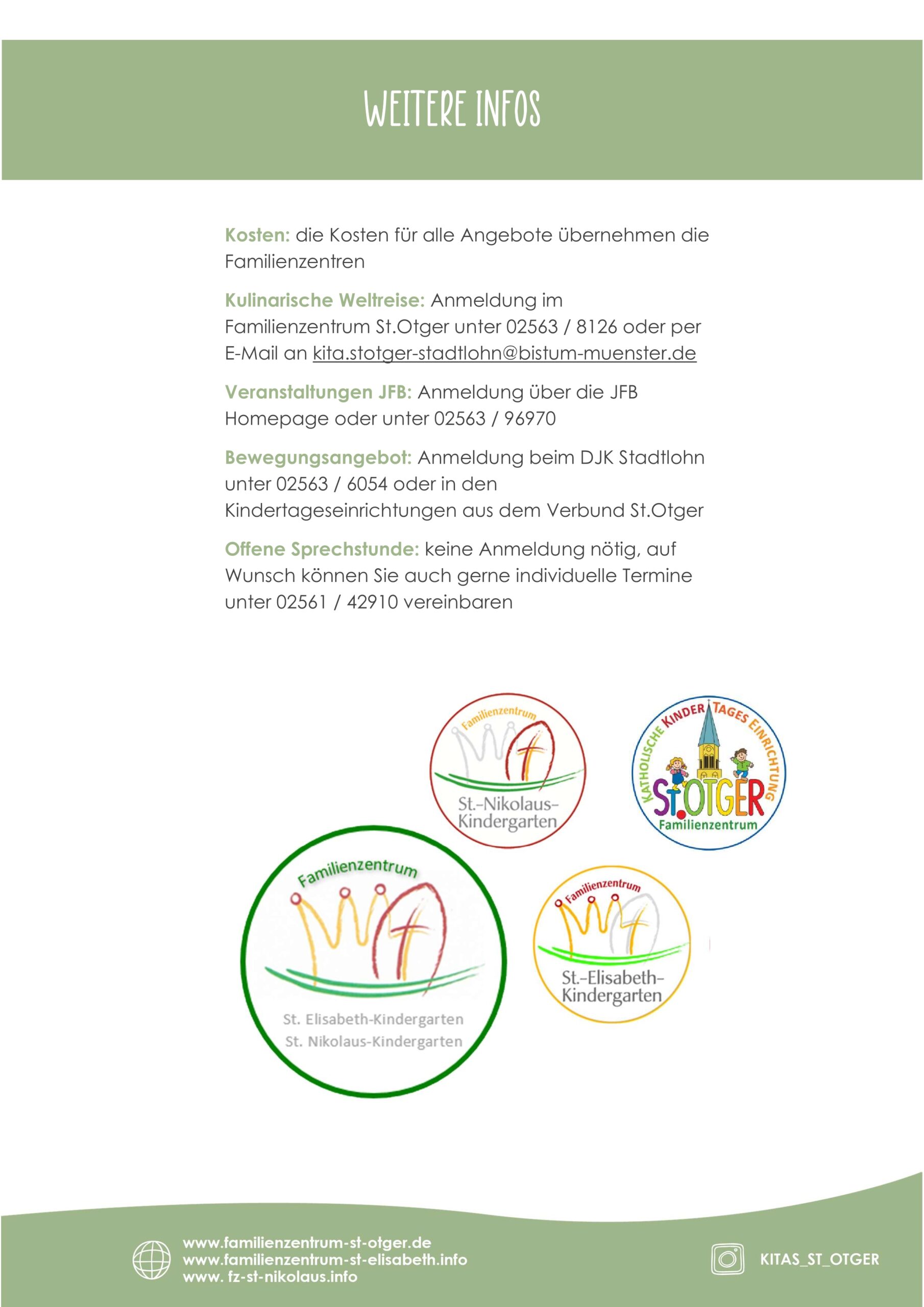 Veranstaltungskalender 2025 Familienzentren